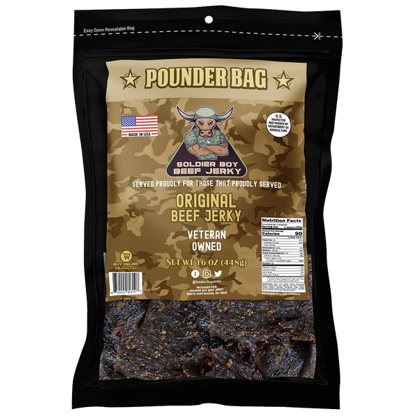 Original Beef Jerky - America's Beef Jerky - REGIMENT SIZE (Full Pound Bag)