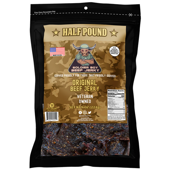 Original Beef Jerky - America's Beef Jerky - PLATOON SIZE (Half Pound)