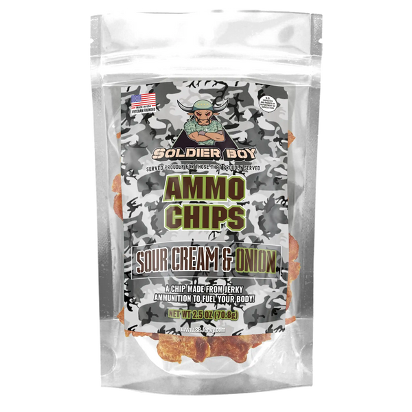 Ammo Chips - Sour Cream & Onion Flavor  - 2.5oz Bag