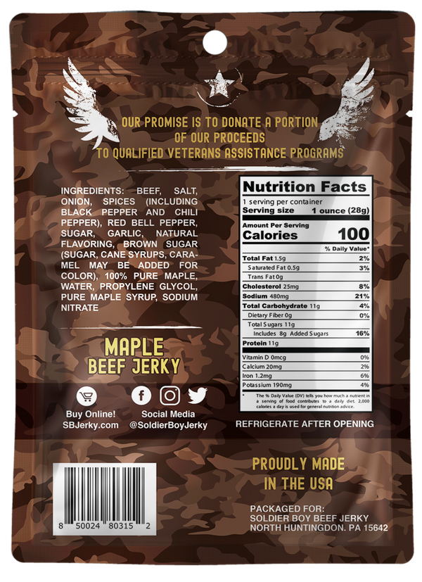 Snack Pack - 12 Snacking Size Bags (1 oz) - Maple flavor