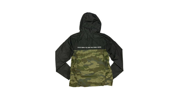 Windbreaker - Original - Black & Camo - Soldier Boy Beef Jerky - Soldier Boy Beef Jerky