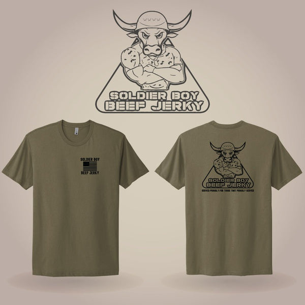 Classic T-Shirt - Military Green - Soldier Boy Beef Jerky - Soldier Boy Beef Jerky